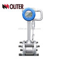 LUGB manufacturer 4-20mA intelligent oil liquid gas steam vortex flowmeter with temperature and pressure compensation